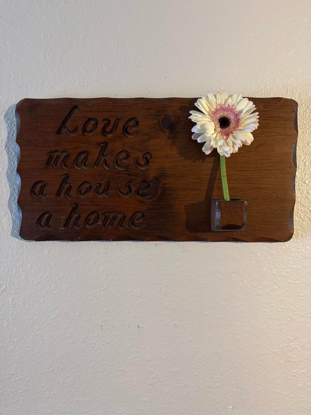 Hand Crafted Rustic Wooden Plaque